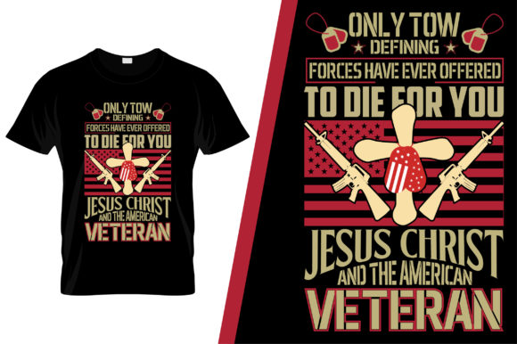 Jesus Christ Veteran Embroidery Design