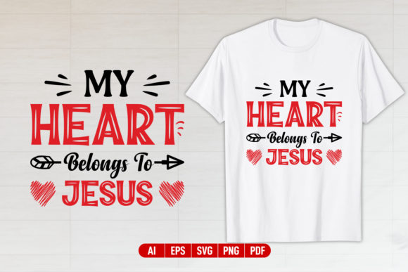 JESUS Valentine s Day T-shirt Design