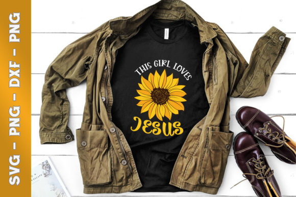 Vintage Sunflower This Girl Loves Jesus Design Review